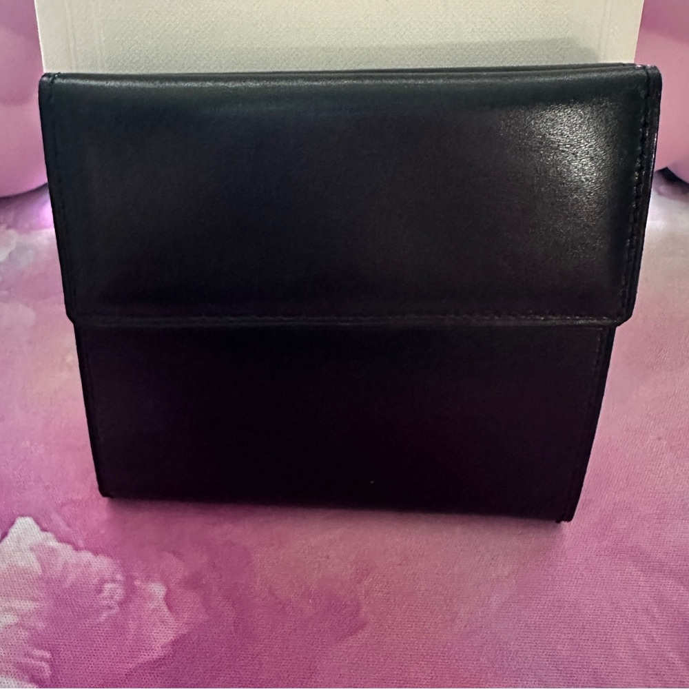 Vintage Celine Paris Unisex Wallet (EVC; Black/Gold) - Picture 2 of 10